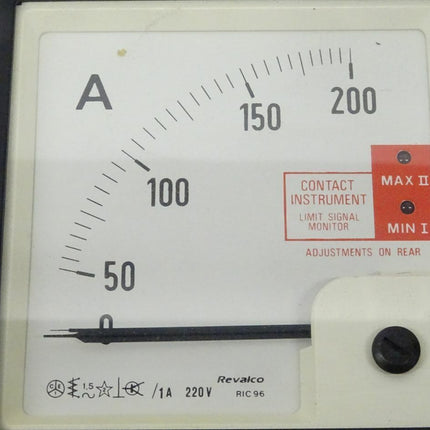 Revalco RIC96 Amperemeter 0-200A 220V neu-OVP - Maranos.de