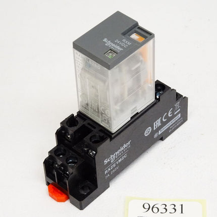 Schneider Electric Leistungsrelais RXM 24VDC RXM2LB2BD mit Sockel RXZE1M2C / Neu - Maranos.de