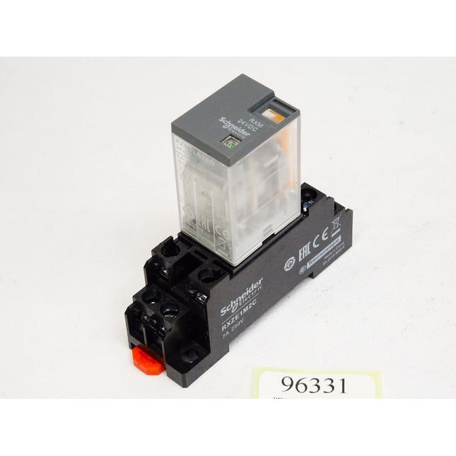 Schneider Electric Leistungsrelais RXM 24VDC RXM2LB2BD mit Sockel RXZE1M2C / Neu - Maranos.de