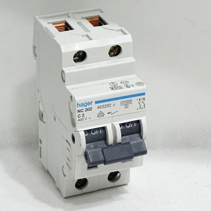 Hager Leitungsschutzschalter NC202 C2 463202 / Inhalt : 1 Stück / Neu - Maranos.de