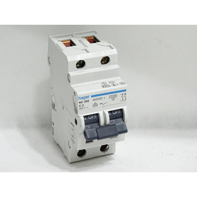 Hager Leitungsschutzschalter NC202 C2 463202 / Inhalt : 1 Stück / Neu - Maranos.de