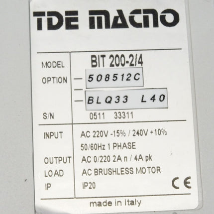 TDE Macno BIT-200-2/4 -508512C -BLQ33 L40 - Maranos.de
