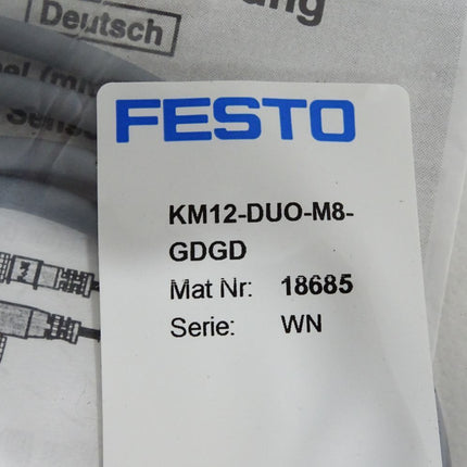 Festo 18685 DUO-Leitung KM12-DUO-M8-GDGD / Neu OVP - Maranos.de