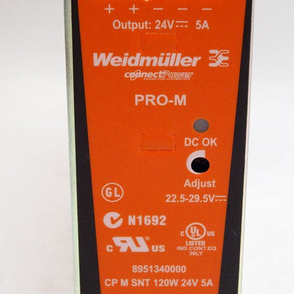 Weidmüller Schaltnetzgerät PRO-M 8951340000 CP M SNT 120W 24V 5A - Maranos.de