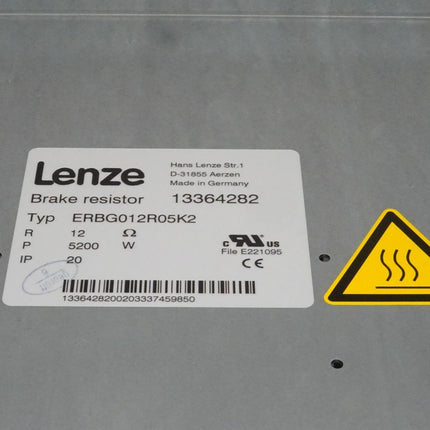 Lenze ERBG012R05K2 Bremswiderstand 13364282 / 12Ohm / 5200W - Maranos.de