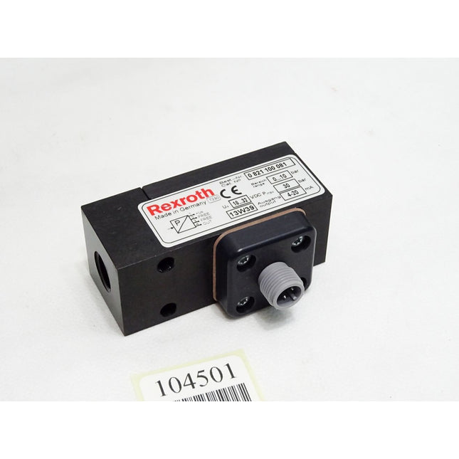 Rexroth Drucktransmitter 0821100081 PE1-SA-G014-000-100-M012 0...10bar Pmax 30 bar 10...32VDC 4-20mA / Unbenutzt - Maranos.de