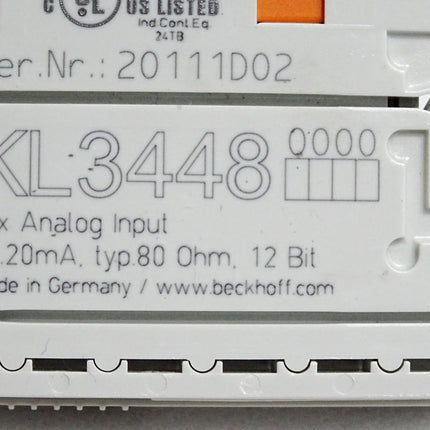 Beckhoff KL3448 Busklemme 8-Kanal-Analog-Eingang - Maranos.de