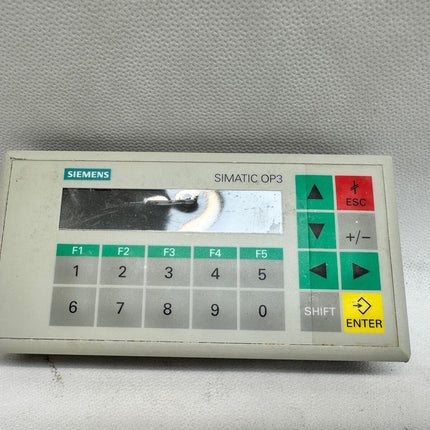 Siemens Front OP3 Panel 6AV3503-1DB10 Rahmen ok - Maranos.de