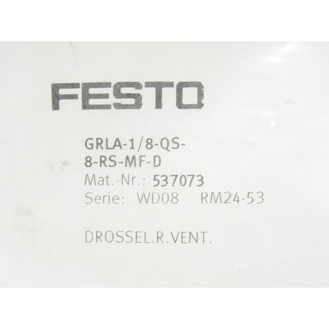 Festo GRLA-1/8-QS-8-MF-D / 537073 / Neu OVP - Maranos.de