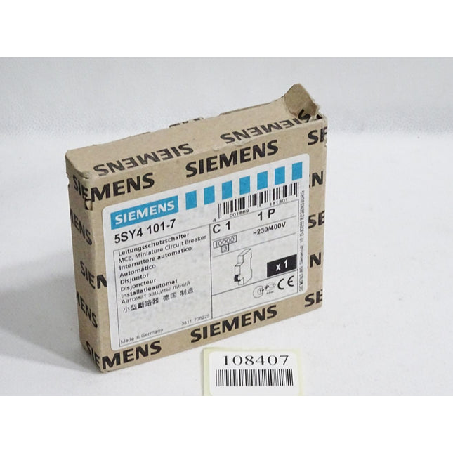 Siemens Leitungsschutzschalter 5SY4101-7 5SY4 101-7 C1 1P / Neu OVP - Maranos.de