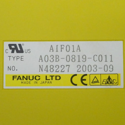 Fanuc AIF01A Interface Modul A03B-0819-C011 // N48227 2003-09 NEU - Maranos.de