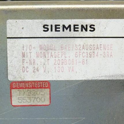 Siemens Montagepl. 6FC3984-3RA + 2x 6FX1124-6AA02 / 6FX1 124-6AA02 - Maranos.de
