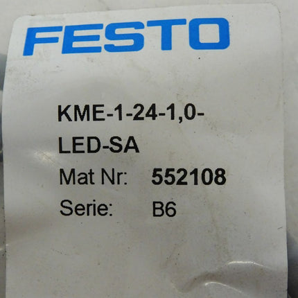 Festo Steckdosenleitung 552108 / KME-1-24-1,0-LED-SA / Neu OVP versiegelt - Maranos.de