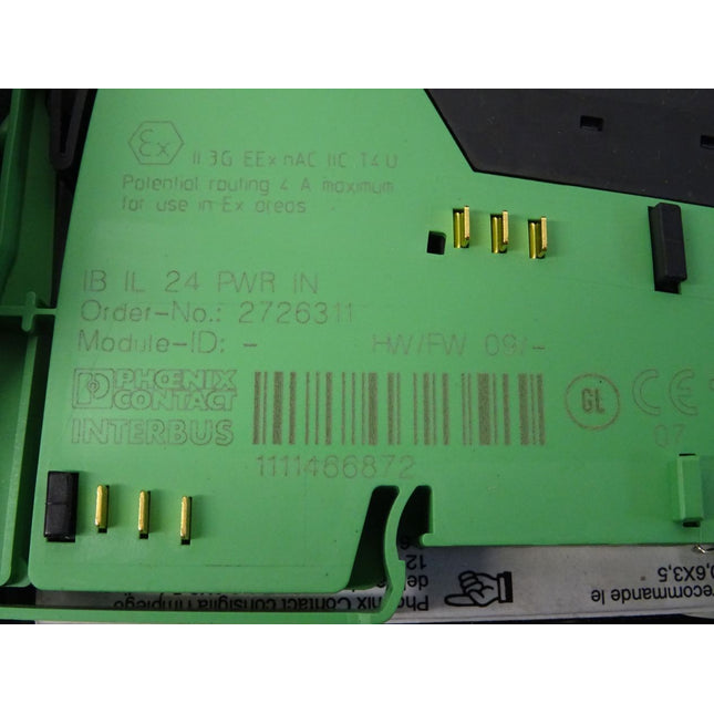 Phoenix Contact 2726311 HW/FW 09 IB IL 24 PWR IN / Neu OVP - Maranos.de