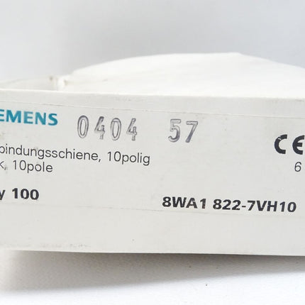 Siemens 8WA1822-7VH10 / Verbindungsschiene, 10polig / 10x4 = 40Stück / Neu OVP - Maranos.de