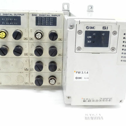SMC Bus Modul EX245-SPR1-X165 + Input Block EX245-DY1-X37 + Input Block EX245-DX1-X36 - Maranos.de
