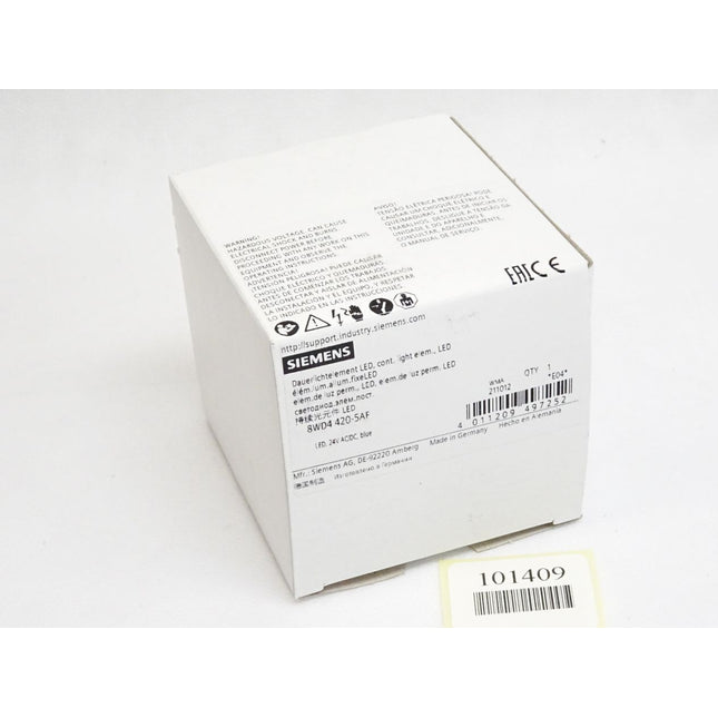 Siemens Dauerlichtelement LED blau 8WD4420-5AF / Neu OVP - Maranos.de
