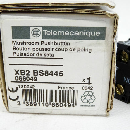 Schneider Telemecanique Roter Not-Aus-Taster / XB2BS8445 / XB2 BS8445 / Neu OVP - Maranos.de