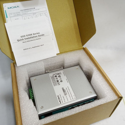 Moxa EDS-G308-T B1.4.1 Unmanaged full Gigabit Ethernet switch / Neu OVP - Maranos.de
