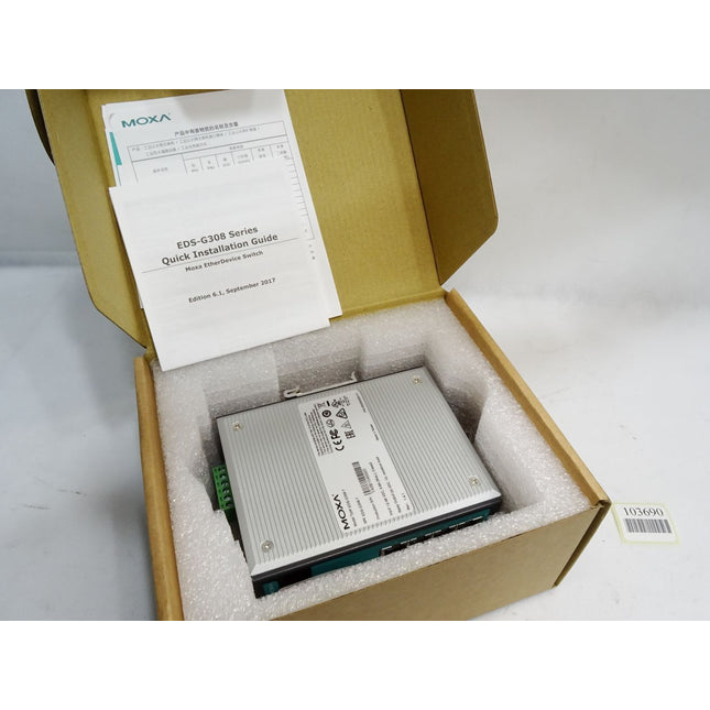 Moxa EDS-G308-T B1.4.1 Unmanaged full Gigabit Ethernet switch / Neu OVP - Maranos.de