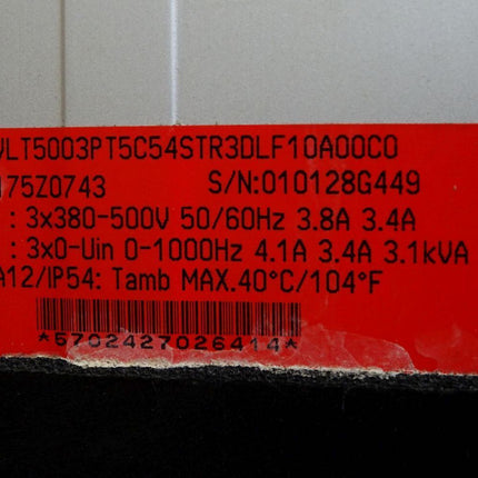 Danfoss 175Z0743 VLT5003PT5C54STR3DLF10A00C0 Frequenzumrichter 1.5kW - Maranos.de