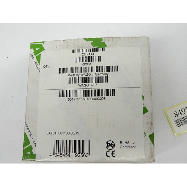 Wago Schaltrelais-baustein / 288-414 / Neu OVP - Maranos.de