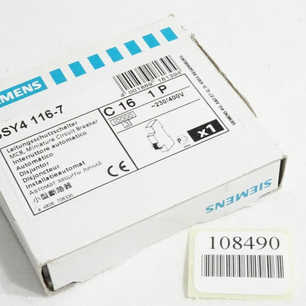 Siemens Leitungsschutzschalter 5SY4116-7 / Neu OVP - Maranos.de