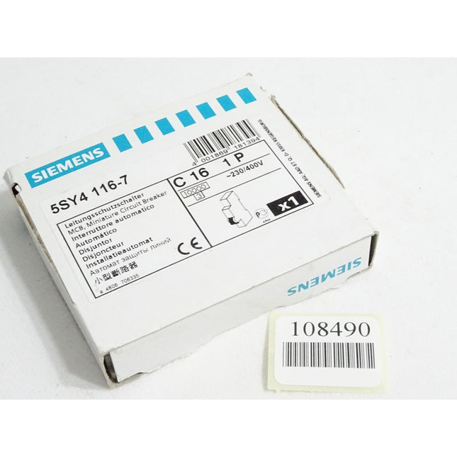 Siemens Leitungsschutzschalter 5SY4116-7 / Neu OVP - Maranos.de