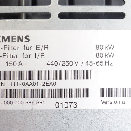 Siemens Netzfilter für E/R 6SN1111-0AA01-2EA0 - Maranos.de