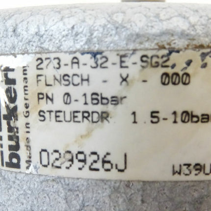 Burkert 273-A-32-E-SG2 FLNSCH-X-000 / PN0-16bar - Maranos.de