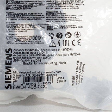 Siemens 8WD4408-0CC Winkel für Fußmontage 8WD44 / Neu OVP - Maranos.de