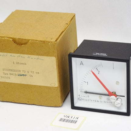 Stahl Strommesser 72x72 mm 8403 300555 / Neu - Maranos.de