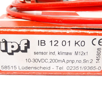 Ipf electronic IB1201K0 Sensor Induktiv / Neu OVP - Maranos.de