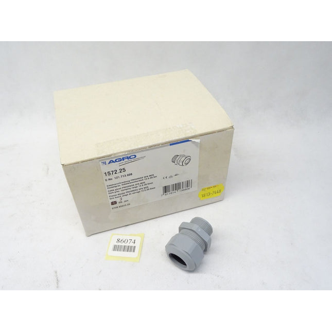 Agro 1572.25 / Kabelverschraubung GFK M25 12.5-20.5mm / Inhalt : 9 Stück / Neu OVP versiegelt - Maranos.de