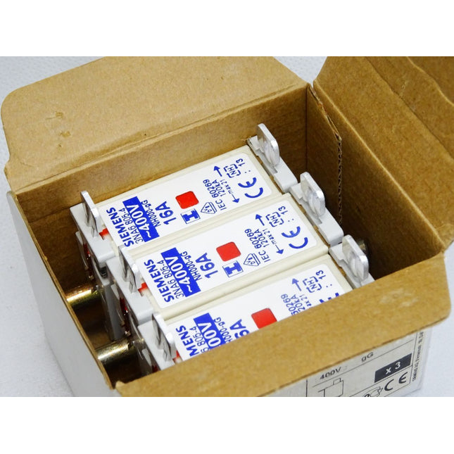 Siemens Sicherungseinsatz 3NA6805-04 16A / Inhalt : 3 Stück / Neu OVP - Maranos.de