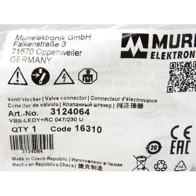 Murr Elektronik 3124064 Ventilstecker / Neu OVP - Maranos.de