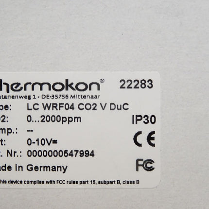 Thermokon Raumfühler  LC WRF04 CO2 V DuC 22283 / Neu OVP - Maranos.de