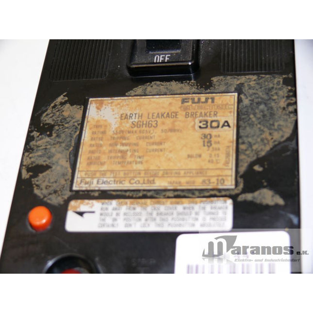 Fuji Earth Leakage Breaker SGH63 / 30A SGH 63 - Maranos.de