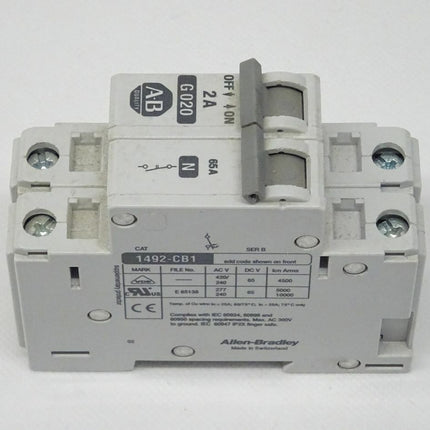 Allen Bradley 1492-CB1G020 + 1492-CB1N Leistungsschutzschalter - Maranos.de