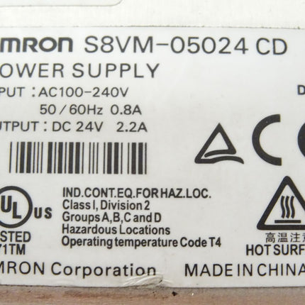 Omron S8VM-05024CD Power Supply - Maranos.de
