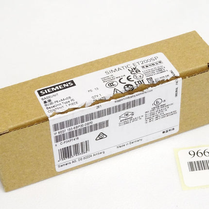 Siemens ET200SP Base Unit 6ES7193-6BP20-0BF0 6ES7 193-6BP20-0BF0 Neu OVP - Maranos.de