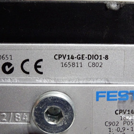 Festo 18210 CPV14-VI Ventilinsel + 165811 Elektrik-Anschaltung CPV14-GE-DI01-8 - Maranos.de