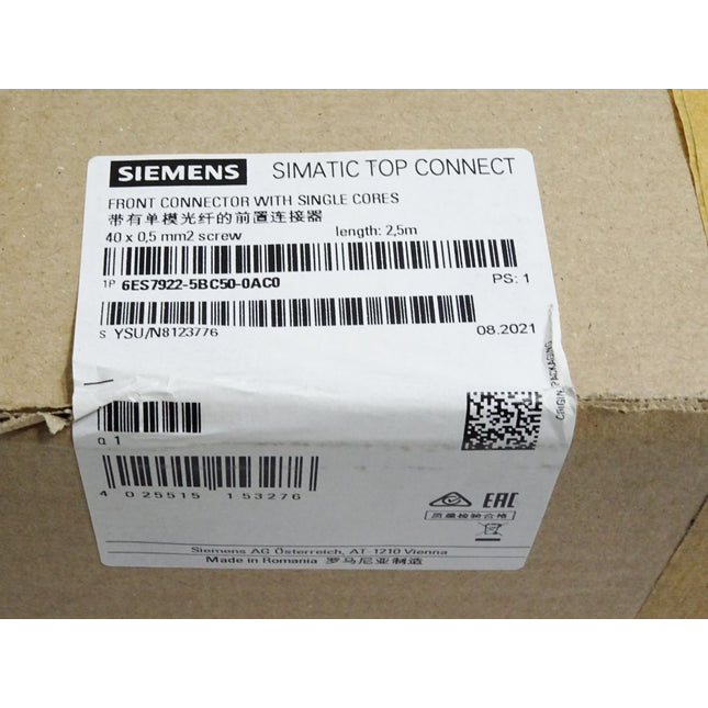 Siemens Simatic Top Connect 6ES7922-5BC50-0AC0 6ES7 922-5BC50-0AC0 / Neu OVP versiegelt - Maranos.de