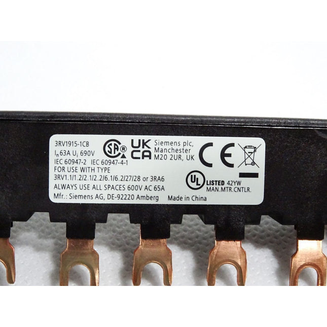 Siemens 3RV1915-1CB 3-Phasen-Sammelschiene / Neu - Maranos.de