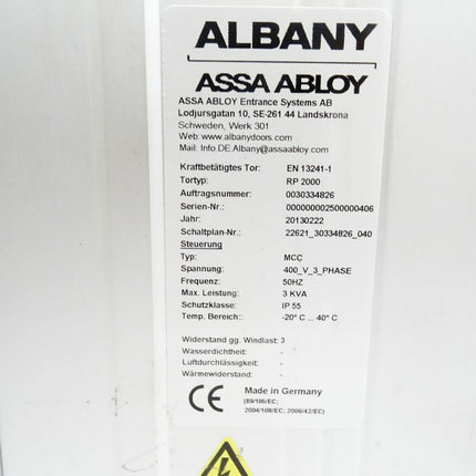 Albany Assa Abloy RP2000 - Maranos.de