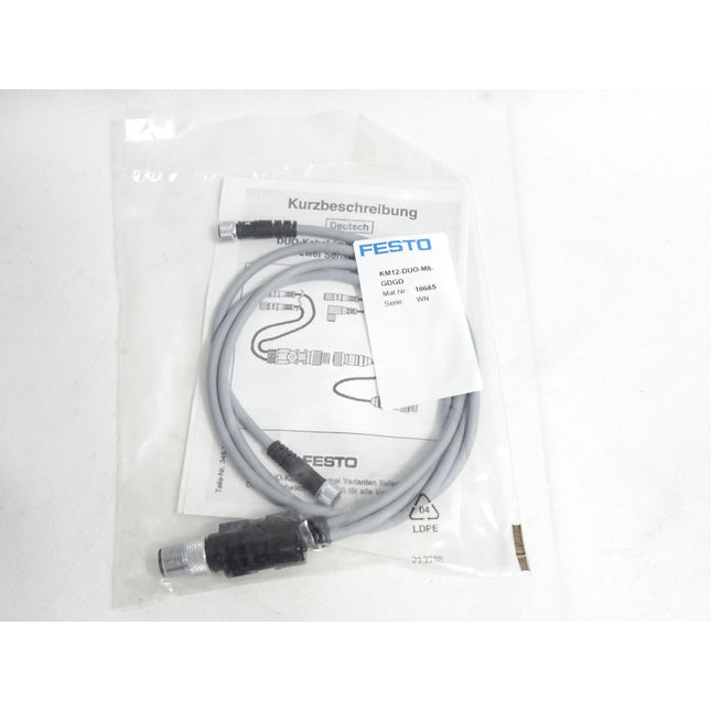 Festo 18685 DUO-Leitung KM12-DUO-M8-GDGD / Neu OVP - Maranos.de