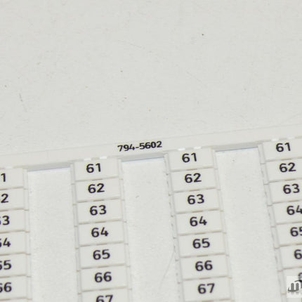 NEU 1x Wago 794-5602 Bezeichnungskarten - Maranos.de