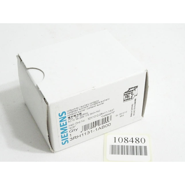 Siemens Hilfsschütz 3RH1131-1AB00 / Neu OVP - Maranos.de