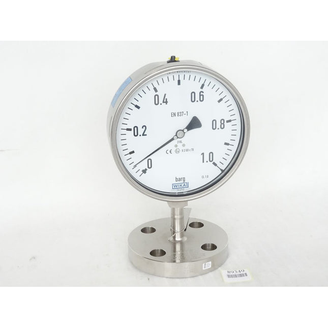 Wika Manometer nach EN 837-1 mit angebautem Druckmittler 0...+1 barg / 9226.01 990.26 / Neu - Maranos.de