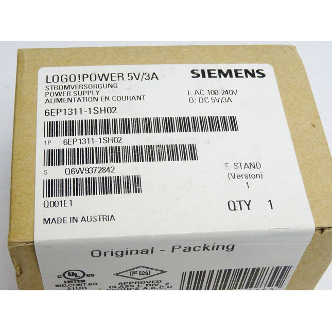 Siemens LOGO! Power 6EP1311-1SH02 6EP1 311-1SH02 Neu OVP versiegelt - Maranos.de